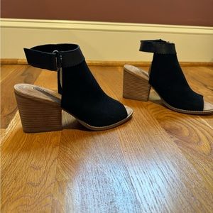 Closet Cleanout - Toms Open Toe Booties Heels